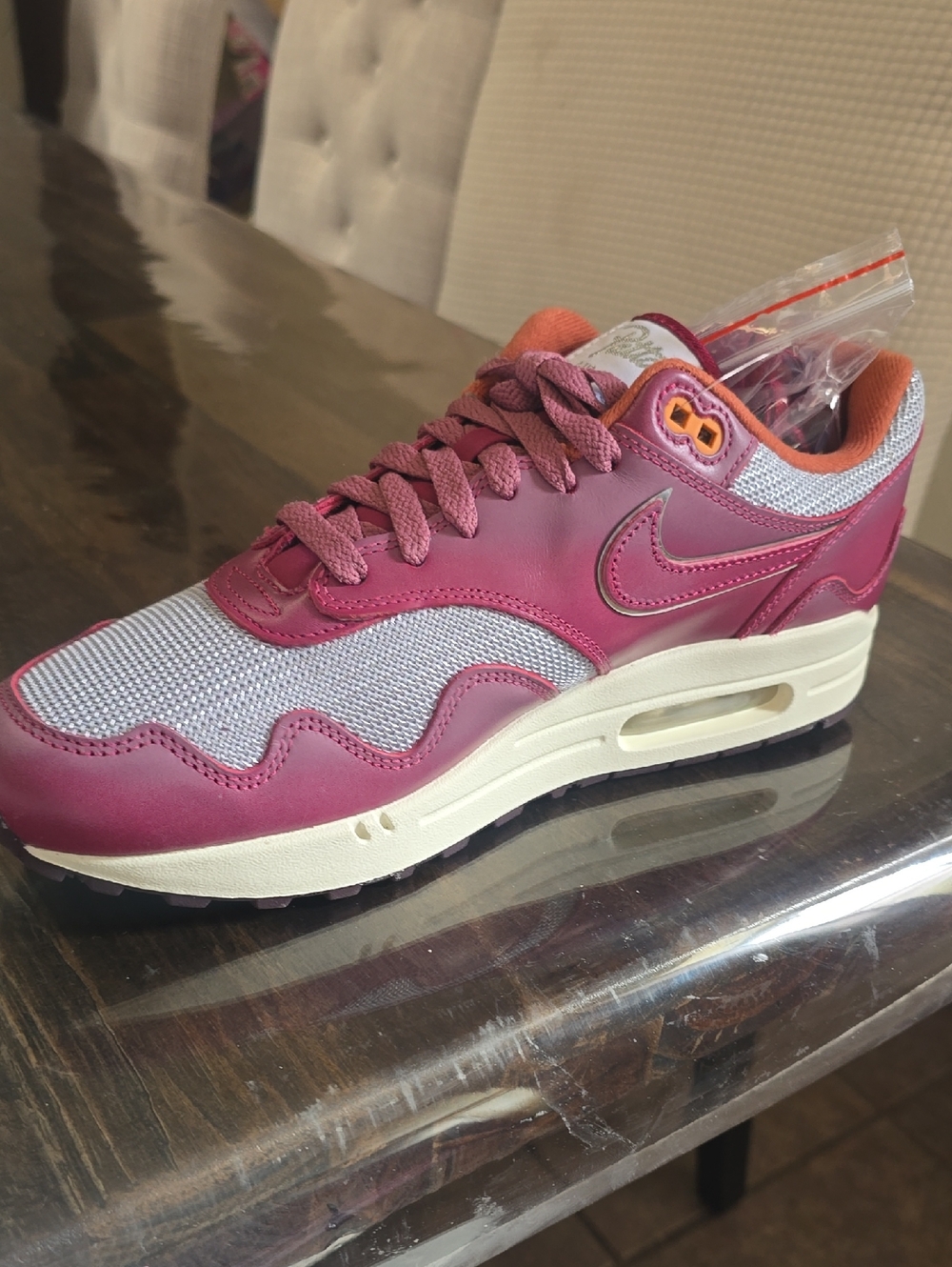 Nike Women’s Magenta and Light Gray Air Max Sneaker